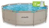 VirtuFit - Piscine ronde - Ø 366 x 100 cm - Beige - Inclut Voir les images du produit 1