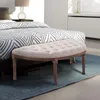 HOMCOM Canapé rembourré Lounge pouf vintage rétro avec Voir les images du produit 6
