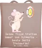 Mr. & Mrs. Panda Tote Bag Beste Darts Trainerin - Braun Produktbild-Vorschau 1