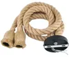 Deckenlampe E27 Jute Seil Hängeleuchte doppelt Loft Boho Produktbild-Vorschau 2