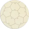 Personalisierbares Blanko-Holzpuzzle „Fußball“, zum selbst Produktbild-Vorschau 1