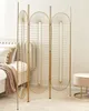 BELIANI Raumteiler Gold Eisen 135 x 170 cm 3-Teilig Produktbild-Vorschau 2