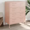 vidaXL Sideboard Rosa 68x39x89 cm Stahl Produktbild-Vorschau 1