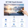 ZELURXX Smart TV portatile da 32 pollici, schermo Anteprima dell’immagine prodotto 2