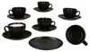 set di 6 tazze da caffè Panther con piattini per 6 persone Anteprima dell’immagine prodotto 1