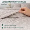 Bettwäsche 200x200 cm 3-teilig Braun Bettbezug 200x200 cm Produktbild-Vorschau 6