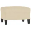 vidaXL 3-Sitzer-Sofa mit Hocker Creme 180 cm Stoff Produktbild-Vorschau 5