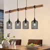 Lindby Hängeleuchte Elrond, 116 cm, schwarz, 4-flammig, Produktbild-Vorschau 2