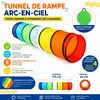 Tunnel de jeu arc-en-ciel 180 x 45 x 45 cm, tunnel pour Voir les images du produit 2