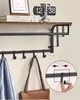 VASAGLE Wandgarderobe Wandregal mit 5 abnehmbaren Haken, Produktbild-Vorschau 6