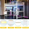 Gaming-Hochbett 90x200, Schreibtisch, Tastaturablage, Produktbild-Vorschau 4