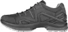 A side view of a single grey hiking shoe against a white background. Anteprima dell’immagine prodotto