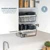 sada 2 košíkov do skrine eluno vrátane políc a ochrany Náhľad obrázku produktu 3