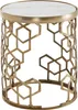 FineBuy Table d'appoint Véritable marbre blanc 44x44x55 cm Voir les images du produit 6
