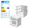 Four encastrable, electrique 60 cm 72L Pyrolyse, Voir les images du produit 9