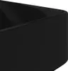 vidaXL Céramique Lavabo avec trou pour robinet Noir Carré Voir les images du produit 5