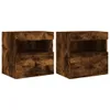 The Living Store TV-Wandschränke mit LED-Leuchten 2 Stk. Produktbild-Vorschau 3