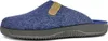 A single blue slipper on a white background. Voir les images du produit
