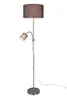 A floor lamp with a main shade and an adjustable reading light, shown against a white background. Náhľad obrázku produktu