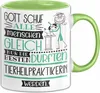 Tierheilpraktikerin Geschenk Becher Tasse Gott Schuf Alle Produktbild-Vorschau 1