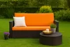 Bankkissen 180×50×50x7 cm orange – Sitzkissen für Produktbild-Vorschau 5