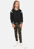 UCK2618 - Girls Inset College Sweat Jacket black/white Produktbild-Vorschau 5