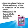 A product shot of a bottle of windshield washer fluid with marketing text. Produktbild-Vorschau