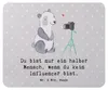 Mr. & Mrs. Panda Mouse Pad Influencer Herz - Grau Pastell - Produktbild-Vorschau 1
