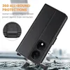 Ganbary Honor X7b/Honor 90 Handyhülle Premium Leder Schwarz Produktbild-Vorschau 6