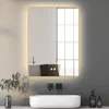 HOKO Gold Badspiegel Led Beleuchtung Rechteck Produktbild-Vorschau 1