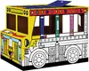 Bankers Box Fellowes Ausmalbild Spielhaus Bus – Weiß Produktbild-Vorschau 4