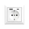 2USB Schutzkontakt-Steckdose mit USB-Ladeausgang - 1-fach Produktbild-Vorschau 3