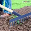 KOTARBAU® Laubrechen 32 cm Metall Rechen für Gras & Laub Produktbild-Vorschau 2