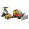 A toy helicopter and a toy snowmobile are shown next to a toy snowplow vehicle. Anteprima dell’immagine prodotto