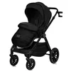A black stroller on a white background. Produktbild-Vorschau