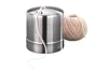 A stainless steel twine dispenser and a ball of twine are shown against a white background. Produktbild-Vorschau