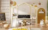 Sweiko Lit d'enfant 90 x 200 cm Design de grenier avec Voir les images du produit 7