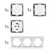 4-teiliges Schalter- und Steckdosen-Set FLAIR "Tür 3-fach", Produktbild-Vorschau 3