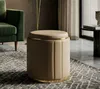 Mauro Ferretti Pouf London mit Stauraum Braun Gold Ø Produktbild-Vorschau 7