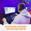 A person wearing a headset and playing a video game. Produktbild-Vorschau