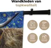 MuchoWow® Wandteppich Wandbehang Scottish Hochlandrind - Produktbild-Vorschau 3