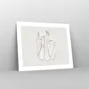 Poster - Poster ohne Rahmen - Grafik Frau Licht - 50x40 cm Produktbild-Vorschau 7