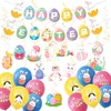 Latex Ballons Papier Girlande Banner 3m Ostern Dekoration Produktbild-Vorschau 1