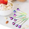 Blumenlöffel-Set, Regenbogen-Blumen-Tee-Teelöffel 8er-Set Produktbild-Vorschau 4