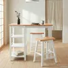 vidaXL Bar Set 3 Stück MDF Weiß Produktbild-Vorschau 3