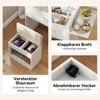Puluomis 3-in-1 Schminktisch mit LED Beleuchtung Spiegel, Produktbild-Vorschau 6