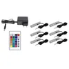 QLS LED RGB 6er Set Glaskantenbeleuchtung Clip 12V mit Produktbild-Vorschau 2