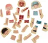 Drevené vrstvené puzzle montessori bodybuilding boy Náhľad obrázku produktu 15