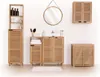 Armoire de salle de bains debout en bambou Voir les images du produit 15