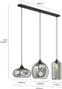 Lindby Pendelleuchte Marla, 3-flg., Glas, rauchgrau, 102cm Produktbild-Vorschau 7